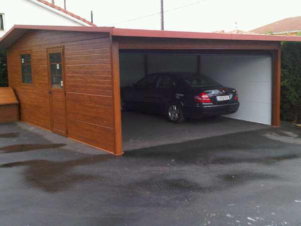 casetas de madera para garajes a medida