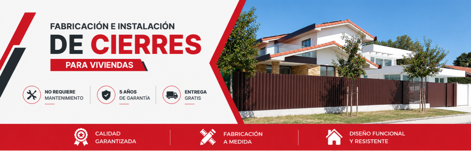 Fabricación de cierres para viviendas a medida